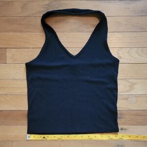 American Eagle Black Halter Tank Top